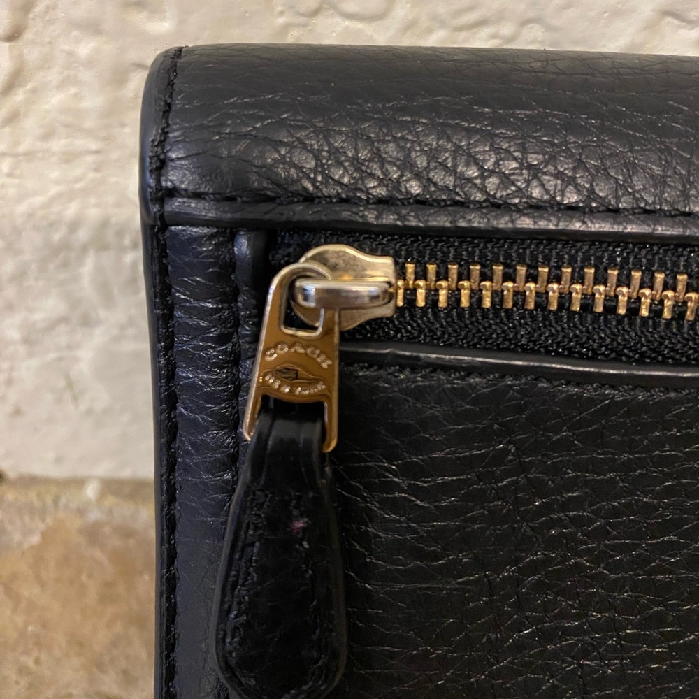 Coach wallet and checkbook cover black - Picture 3 of 15